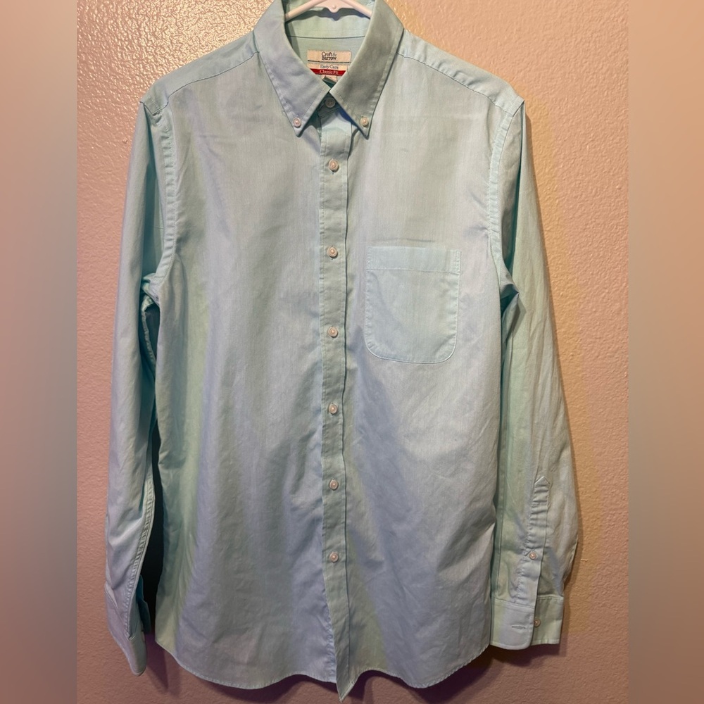 Mens Croft and borrow easy care dress shirt